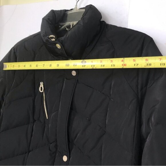 Ivanka Trump Belted Down Puffer Coat Jacket Parka Pockets Zip Warm Minimalist XL - Picture 14 of 16